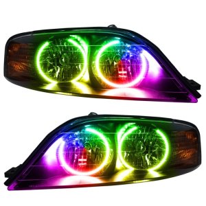 Lincoln LS Headlight Assemblies - ORACLE Lighting - ColorSHIFT w/ BC1 Controller - `00-`02